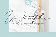 Winterfellia - Handwritten Font, a Script Font by FHFont (Thumbnail 1 of 7)