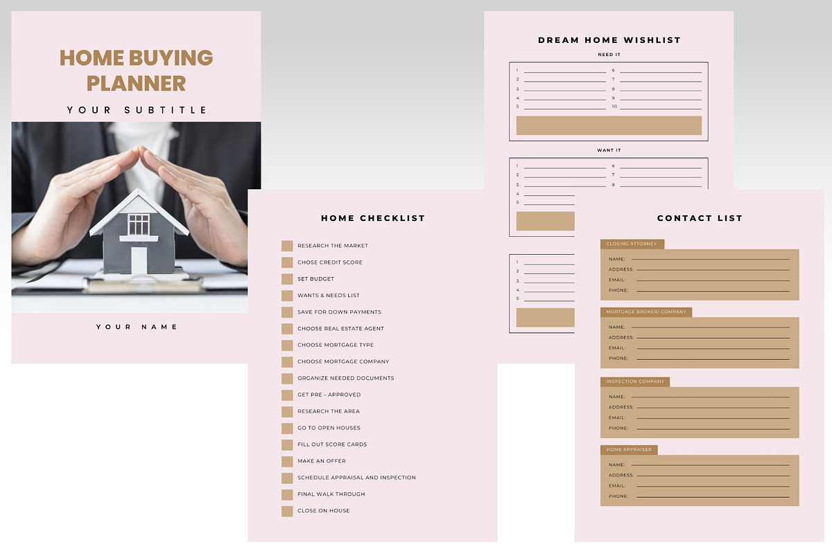 Home Buying Planner | 44-Pages, a Stationery Template by Local Marketing Templates (Photo 4 of 4)