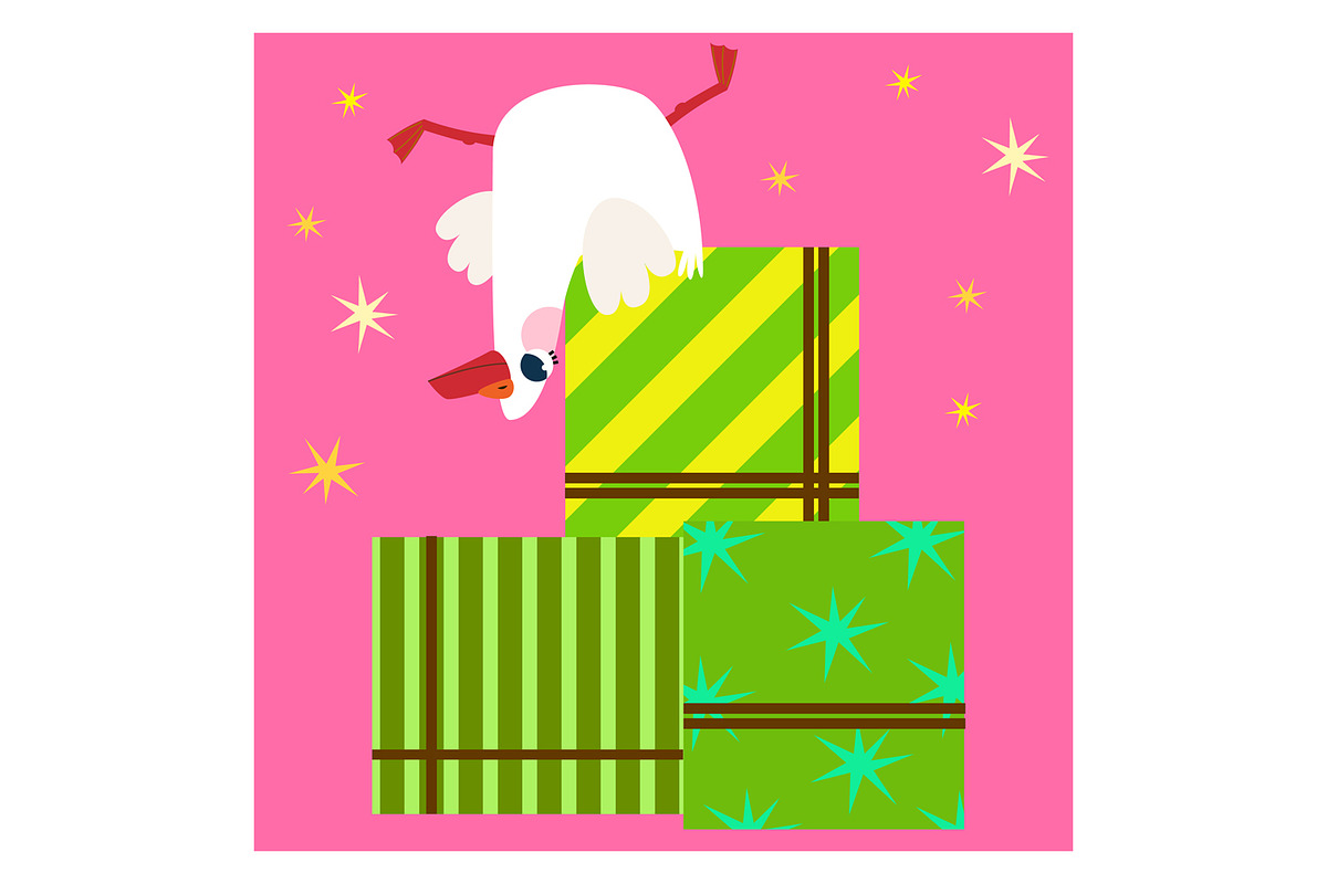 Silly Goose Birthday Clipart Set, an Animal Illustration by the_myro (Photo 9 of 13)