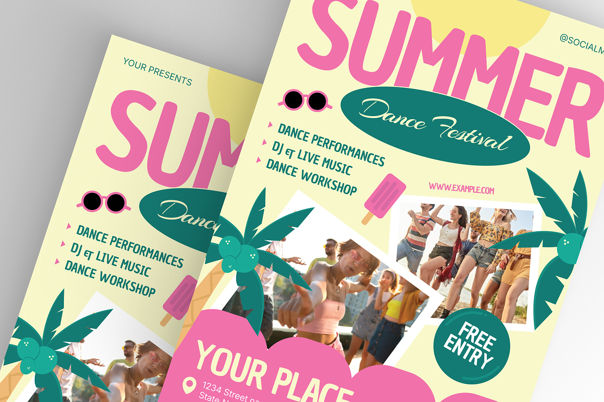 Playful Summer Dancing A3 Poster, a Poster Template by Annora Studio (Photo 3 of 6)
