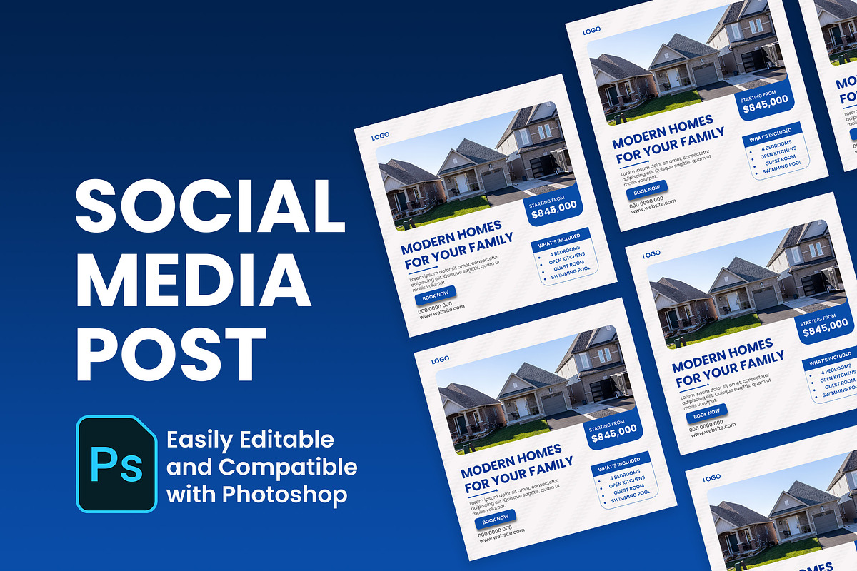 Real Estate Social Media Post Design, a Social Media Template by designsprout (Photo 2 of 2)