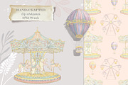 Fairytale Vintage Amusement Park, an Object Illustration by AlenaVlasko stock Market (Thumbnail 1 of 6)
