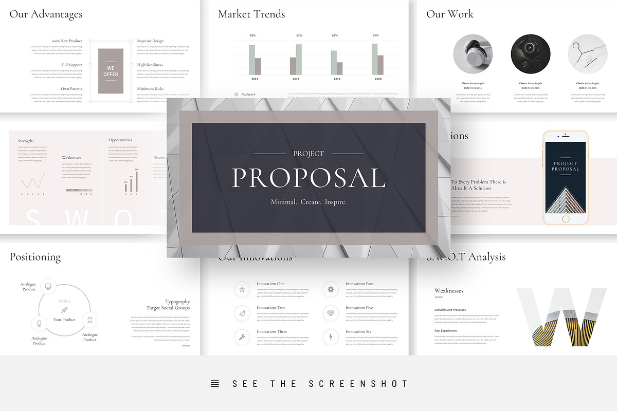 Project Proposal Google Slides, a Presentation Template by TemplatesForest