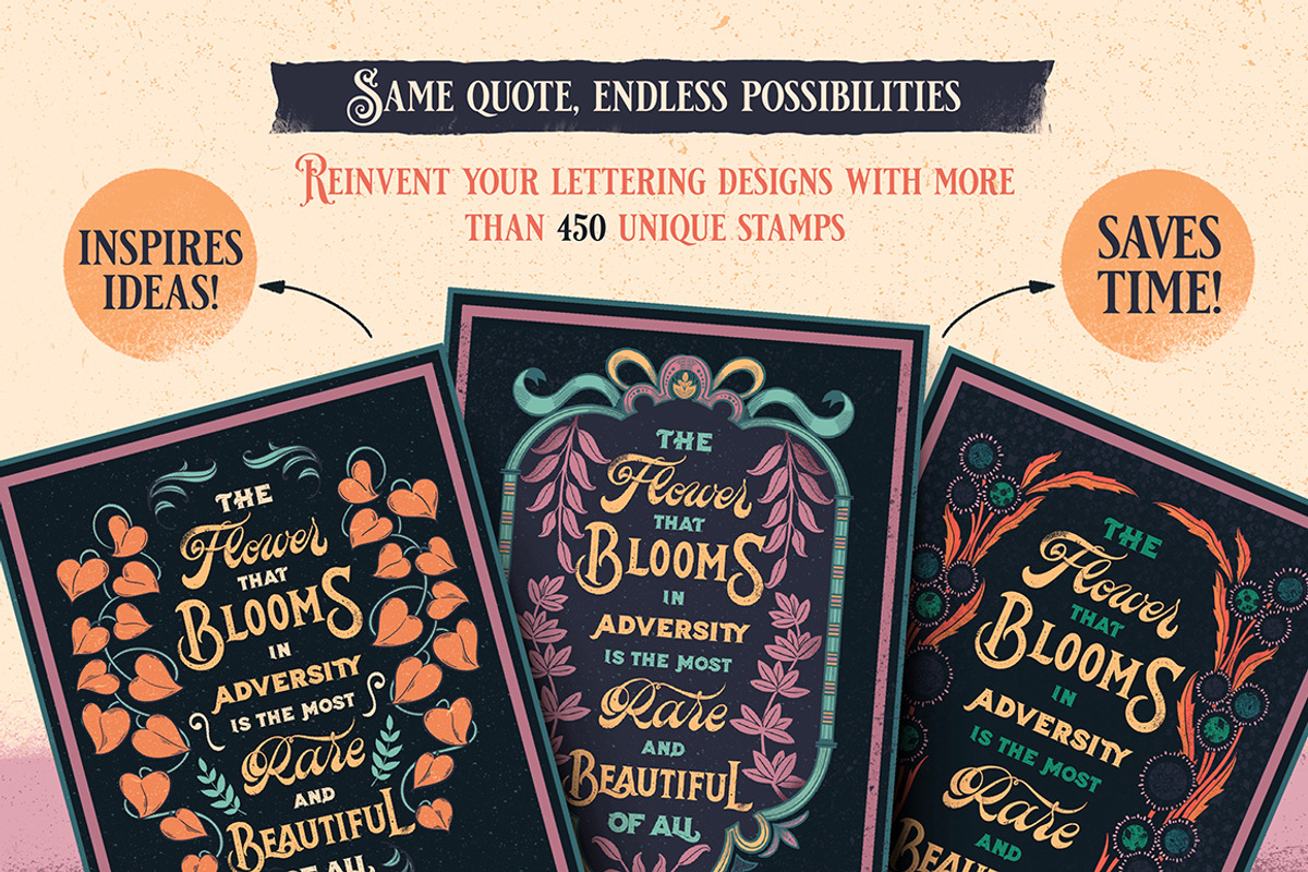 Procreate Design Brush Stamp Kit 1, a Brush Add-On by Debi Sementelli (Photo 2 of 30)