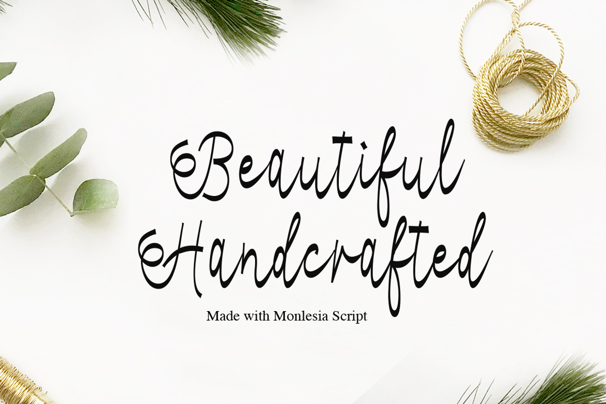 Monlesia Script preview 2
