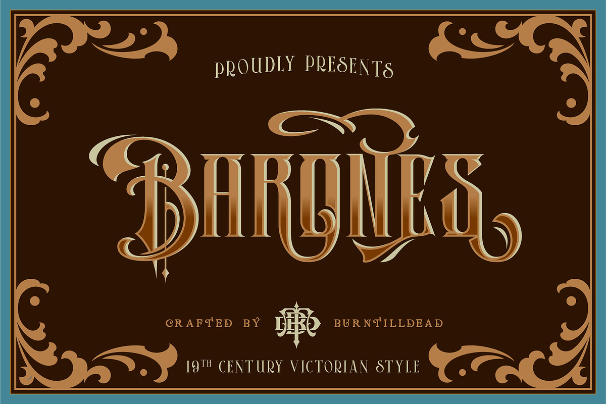 Barones, a Serif Font by Burntilldead (Photo 1 of 9)