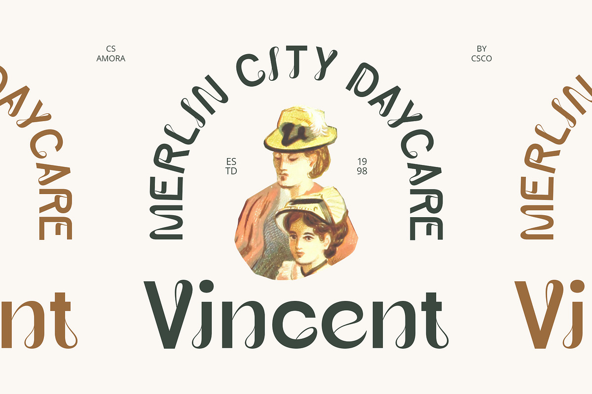 CS Amora – Art Nouveau Font, a Sans Serif Font by Craft Supply Co. (Photo 4 of 8)