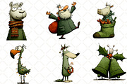 Hand Drawn Christmas Clipart, an Illustration by Black Bird Studio (Thumbnail 3 of 6)