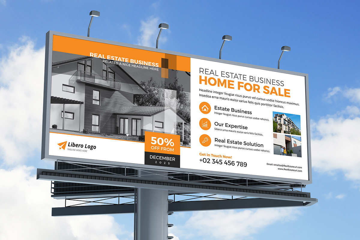 Real Estate Billboard Signage v1, a Flyer Template by Miyaji75 (Photo 5 of 5)