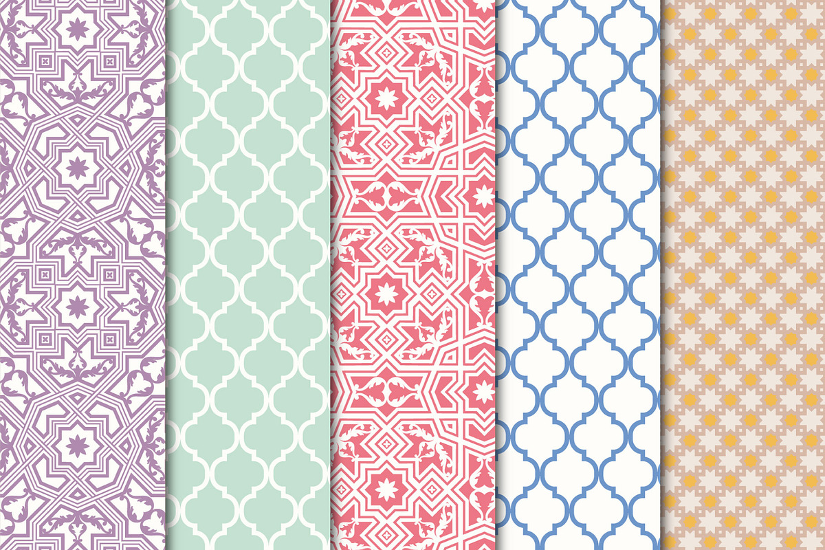 Digital Paper Arabesque Set 01 preview 2