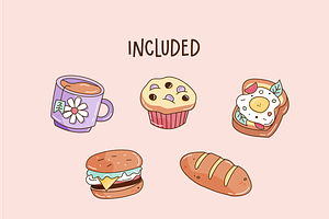 Perfect Breakfast Cute Illustrations