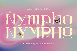 Nympho - Modern Y2K Serif