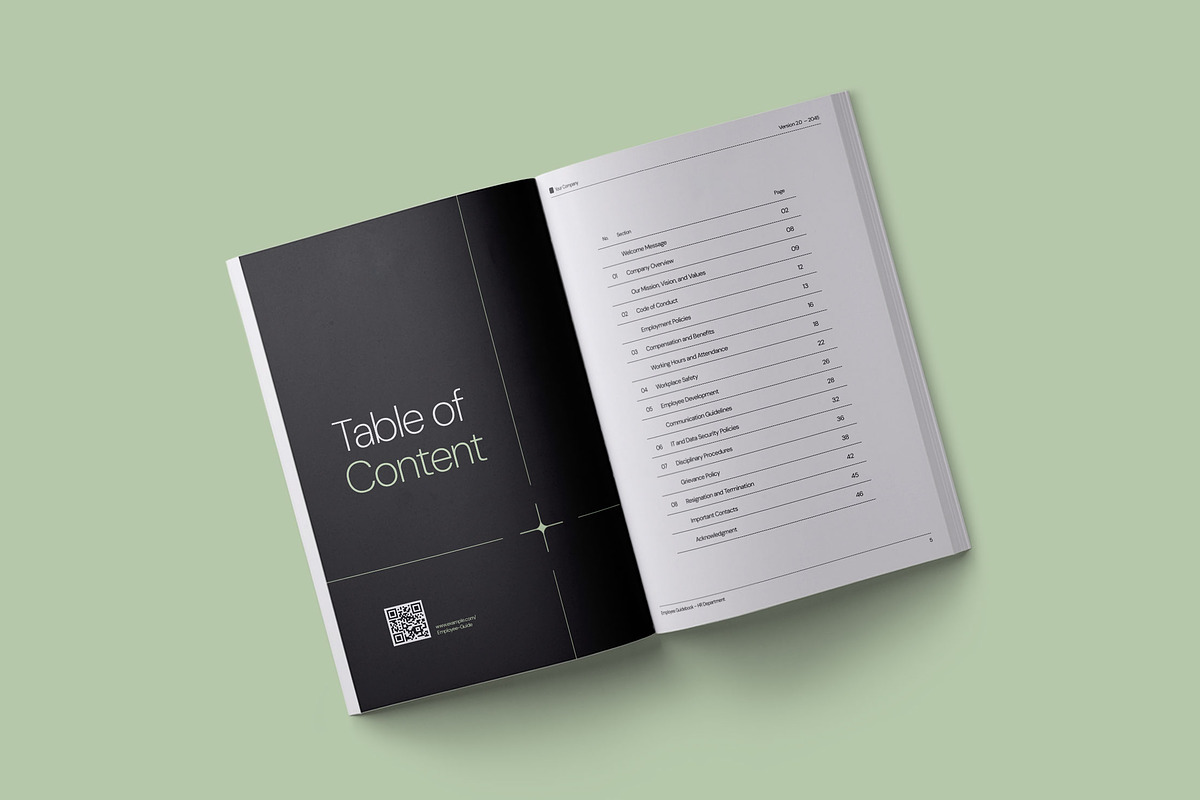 Employee Guidebook/Handbook Template, a Brochure Template by fakhroo (Photo 11 of 11)