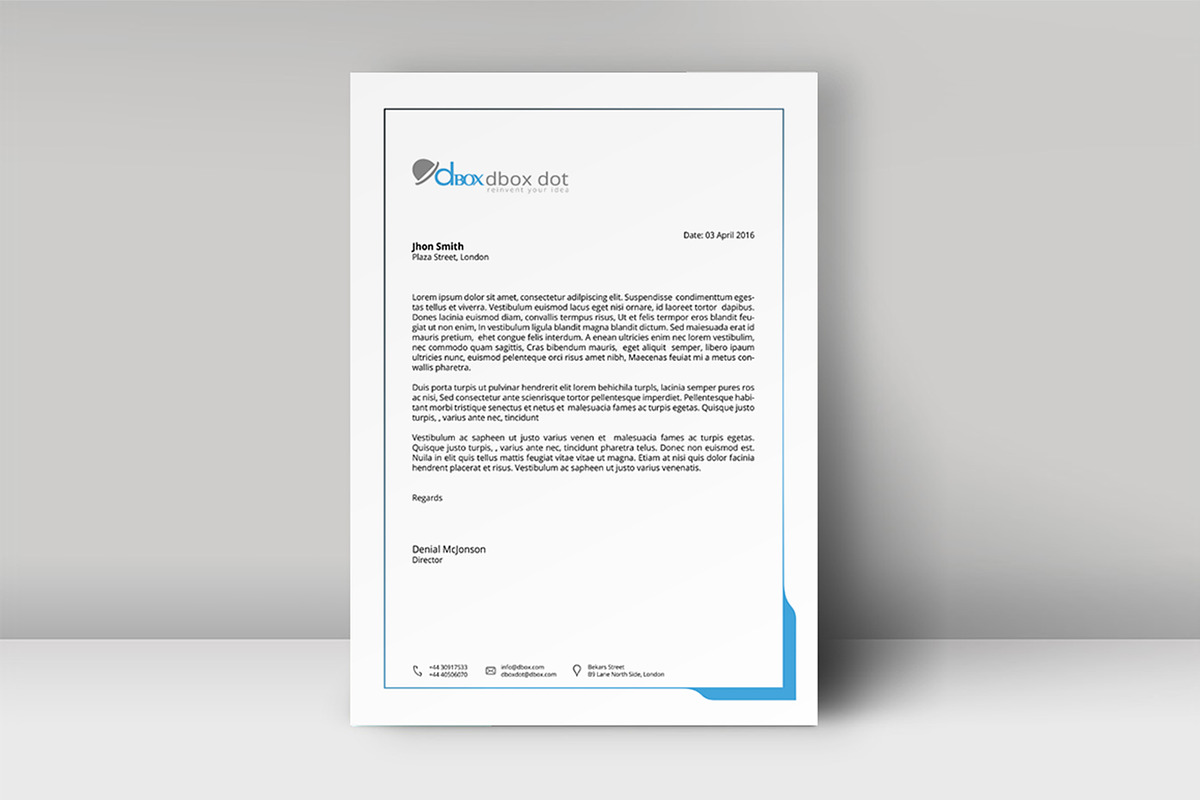 Letterhead Template, a Stationery Template by artisanHR (Photo 2 of 6)