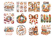 Cozy Fall Clipart & Seasonal Designs, a Seasonal Illustration by Whimsy Brush Studio (Thumbnail 2 of 9)