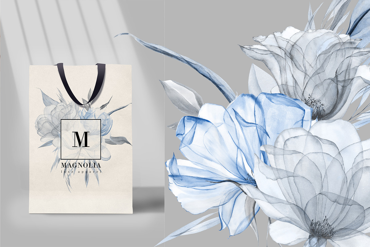 Icy Blue  - Transparent flowers, an Object Illustration by Olga Koelsch (Photo 2 of 16)