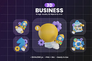 Business 3D Icon Design, an Object Graphic by Artnivora.Std (Thumbnail 1 of 4)