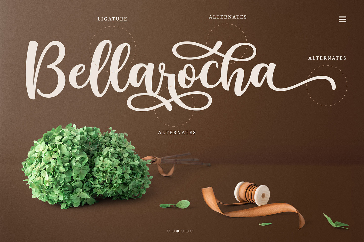 Reghina Marinka - Modern Script Font, a Script Font by Kotak Kuning Studio (Photo 5 of 9)