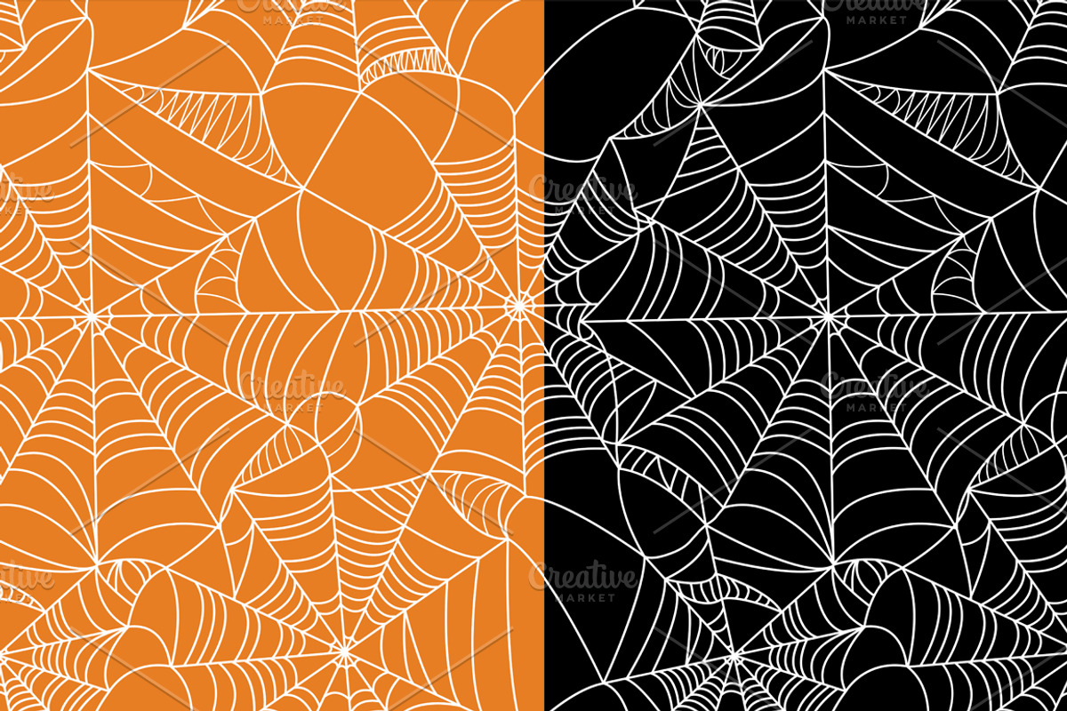 2 Halloween Seamless Patterns, a Pattern Graphic by Polina Makhalova (Photo 3 of 3)