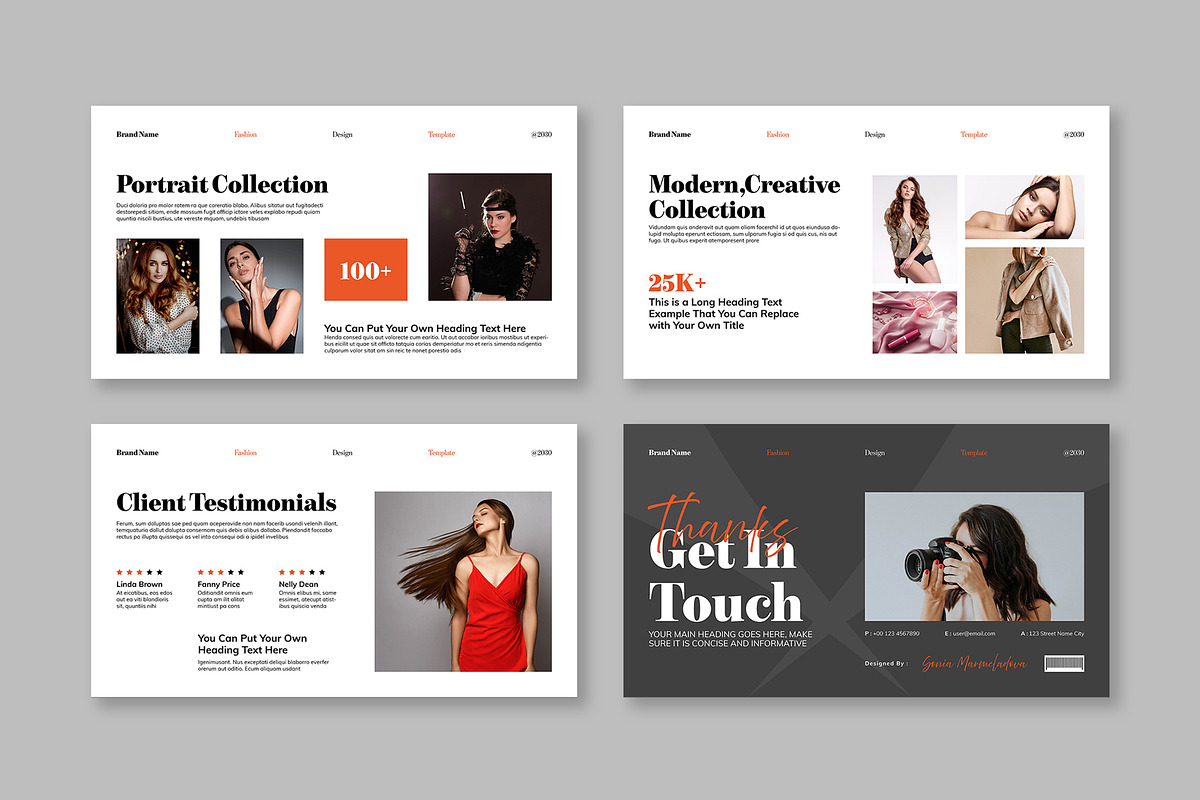 Fashion Portfolio Presentation, a Presentation Template by Mighty-Slide (Photo 4 of 4)
