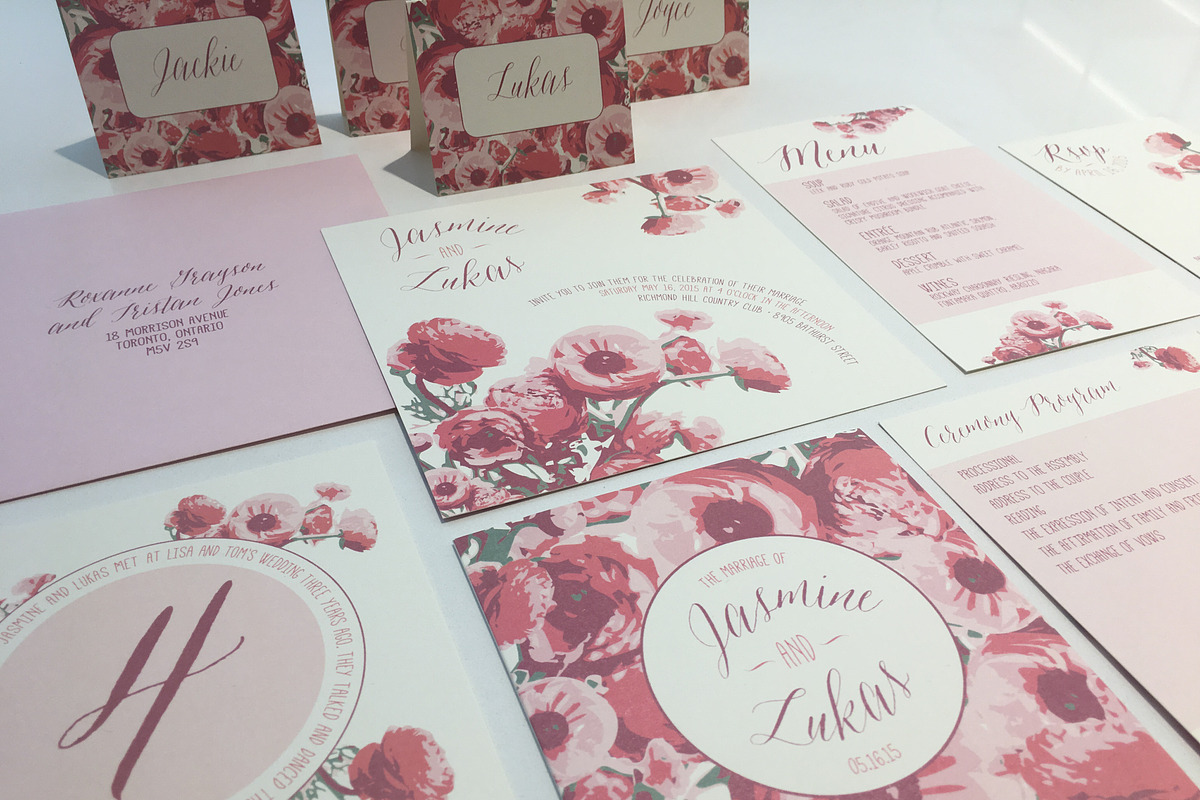 Bohemian Floral Wedding Suite, an Invitation Template by Laura K Invitations (Photo 2 of 6)