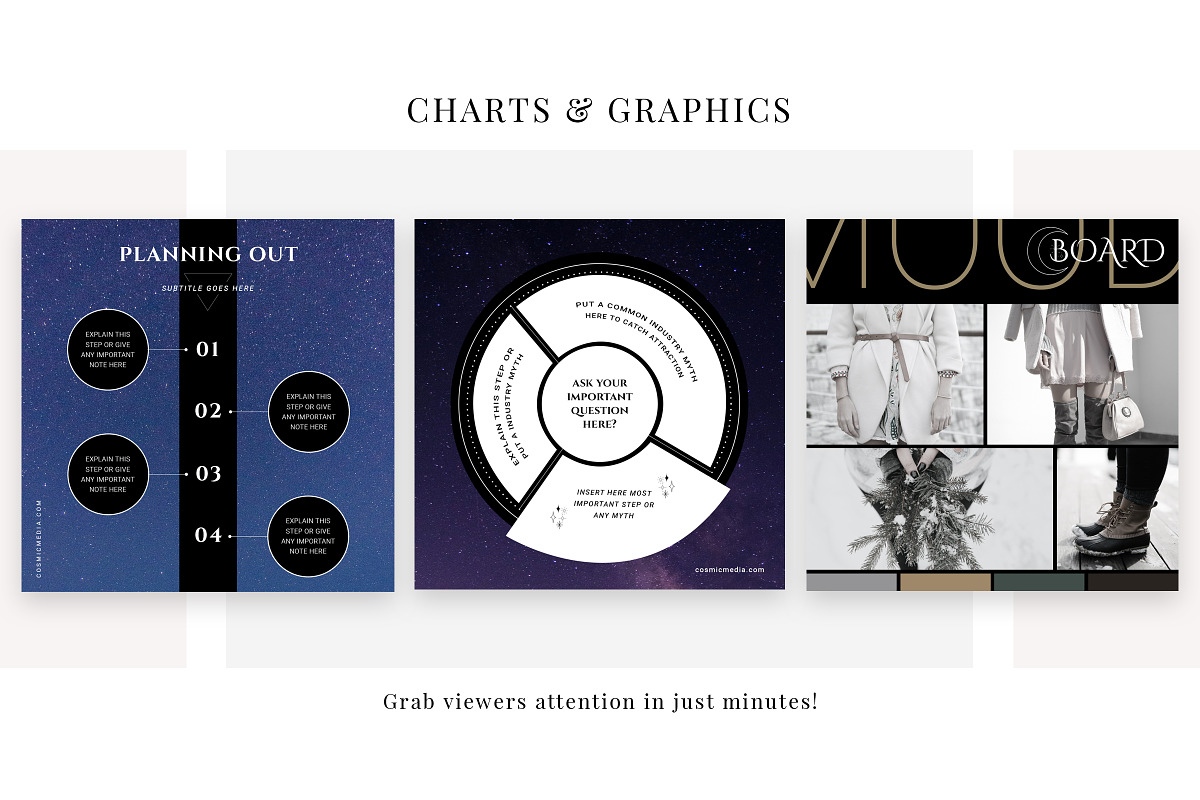 COSMIC - Engagement & Branding Pack, a Social Media Template by Typography Prime (Photo 8 of 16)