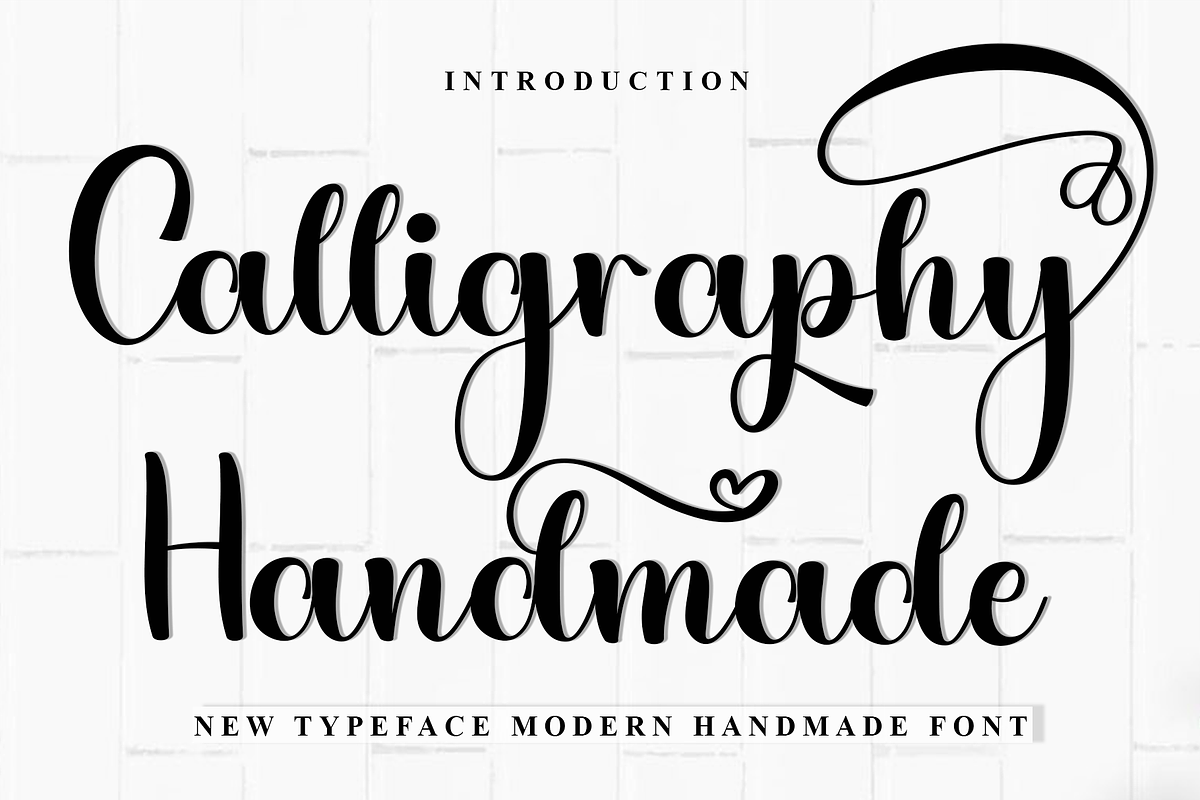 Calligraphy Handmade, a Handwritten Font by FreshTypeINK (Photo 1 of 8)