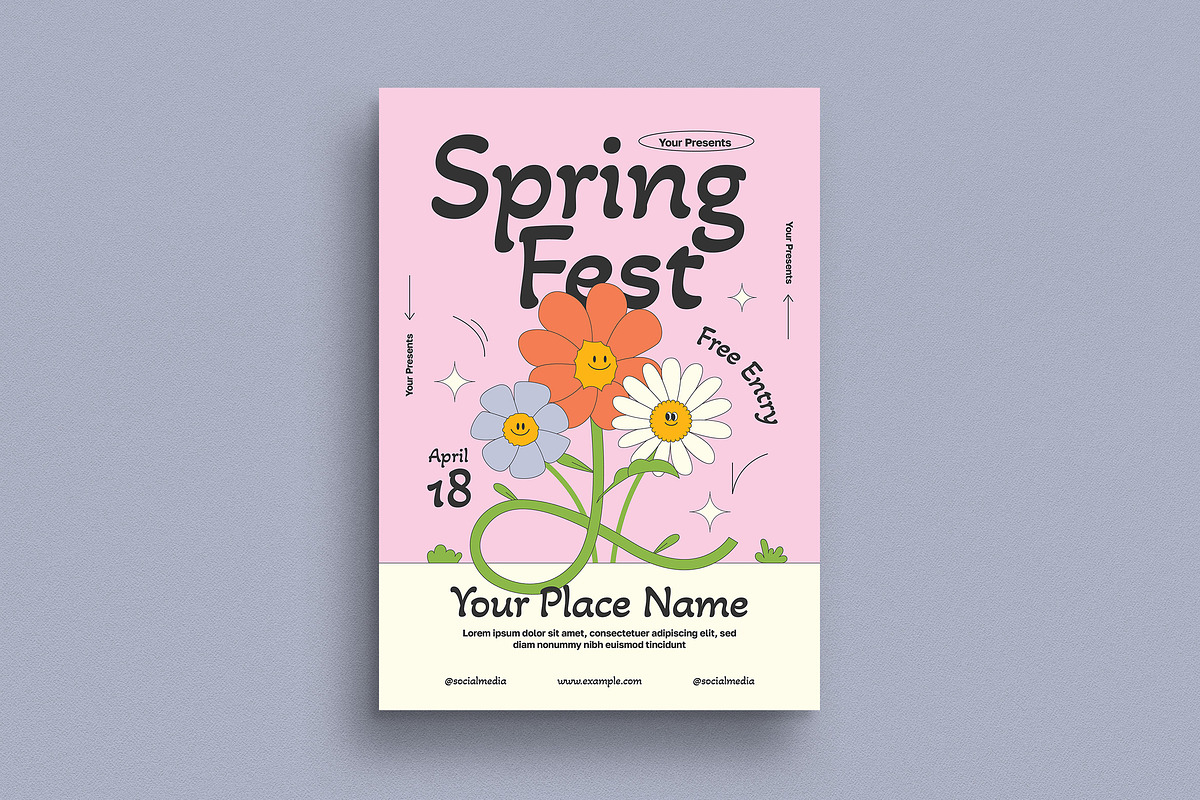 Spring Festival Event Flyer, a Flyer Template by Guuver (Photo 1 of 3)