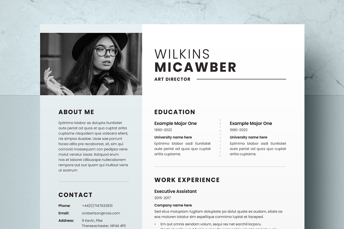 Corporate Resume Template, a Resume Template by DesVert (Photo 1 of 6)