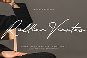 Rullian Vicotas, a Script Font by Integritype Studio (Thumbnail 1 of 15)