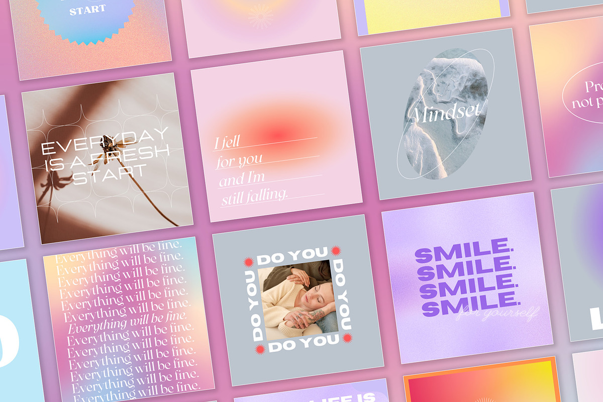 Instagram Social Media CANVA Quotes, a Social Media Template by Vermeulen Design Studio (Photo 3 of 6)