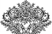 50 Elegant Floral Ornate Silhouette, a Decorative Illustration by Amazin_art (Thumbnail 24 of 30)