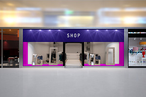 Mock-Up Clothing Store Window Source