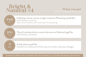 Bright & Natural 4 Mockup Set