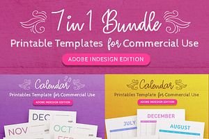 7-in-1 Bundle: InDesign Templates