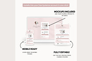 Systeme.io Blush Link in Bio, a Landing Page Template by Hayley's Digital Hub (Thumbnail 4 of 10)