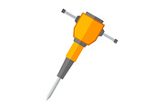 Jackhammer Illustration Icon, an Icon by Pexelpy (Thumbnail 1 of 2)
