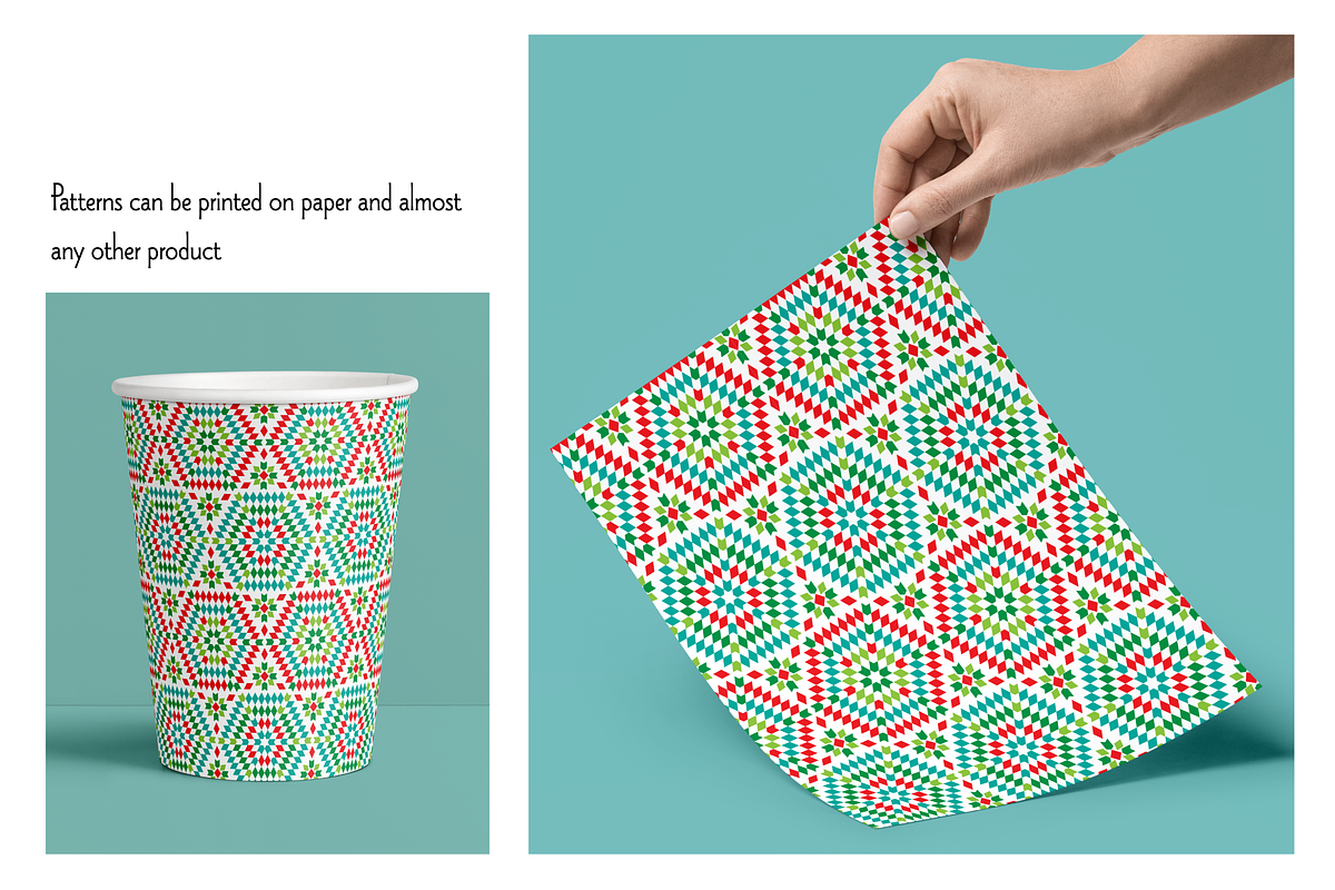 Seamless Granny Square Patterns preview 3