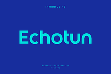 Echotun - Modern Logo Typeface