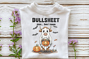 Funny Cow Halloween PNG, an Illustration by DreamCafeArt (Thumbnail 2 of 7)