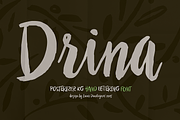 Drina, a Script Font by Posterizer KG (Thumbnail 1 of 5)