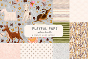 Cute Dog Seamless Digital Pattern, a Graphic by Bridgett Stahlman Design (Thumbnail 1 of 5)