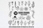 Whimsical Wildflower SVG Bundle, a Decorative Illustration by Guavanaboy (Thumbnail 1 of 3)