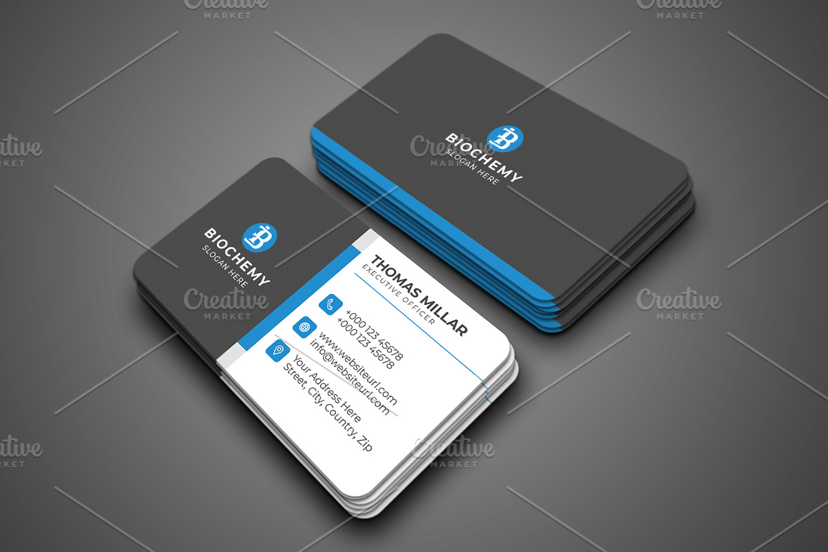 Corporate Business Card Template, a Business Card Template by saifulbranding (Photo 1 of 4)