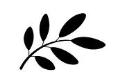 Botanical Leaf Silhouette Bundle, an Illustration by Creativeshirt (Thumbnail 42 of 51)