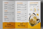 Food Menu Trifold Brochure Design, a Brochure Template by MightyDesign (Thumbnail 2 of 7)