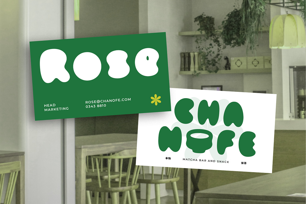 Matcha Brew - Blurry Bubble Font, a Sans Serif Font by Typia Nesia (Photo 6 of 12)