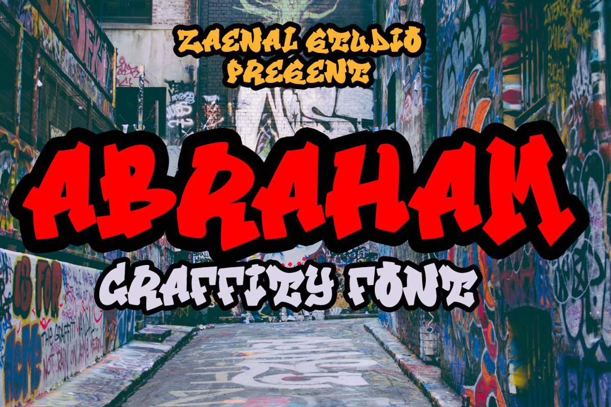 Abraham, a Script Font by Zaenal Studio (Photo 1 of 9)