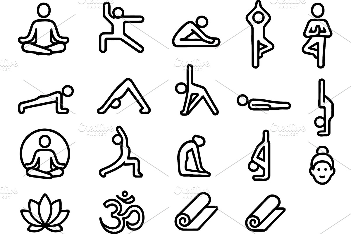Collection of vector line icons, a Sport Illustration by ZinetroN
