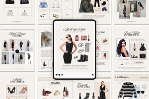 Fashion Blogger LTK Canva Template, a Social Media Template by Deb Creative Studio